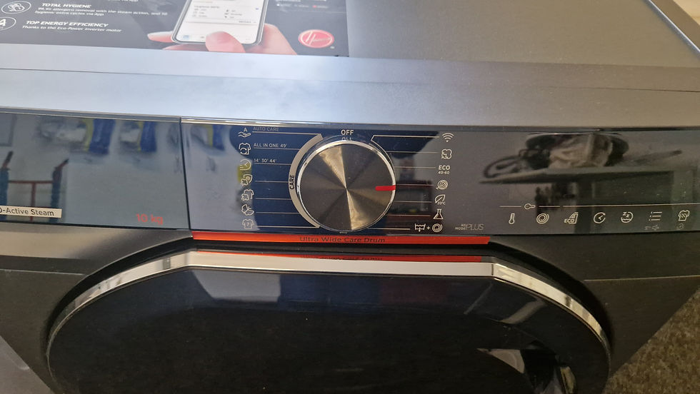 Thumbnail: HOOVER USED 10KG 1600 SPIN WASHING MACHINE
