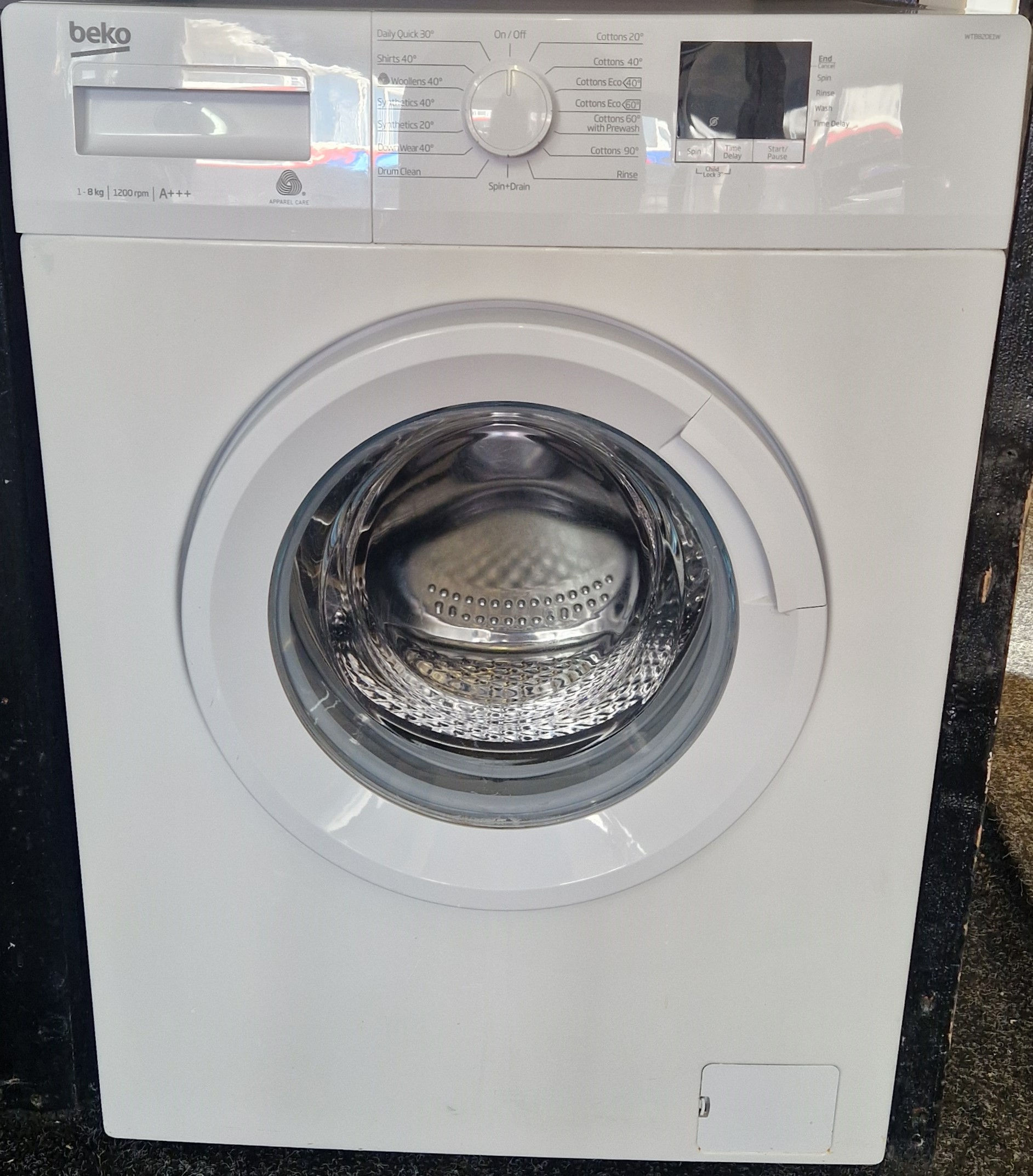 BEKO USED 8KG 1200 SPIN WASHING MACHINE