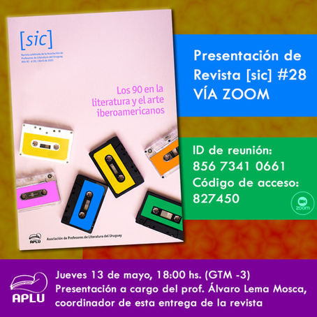 Invitación: Presentación de Revista [sic] #28