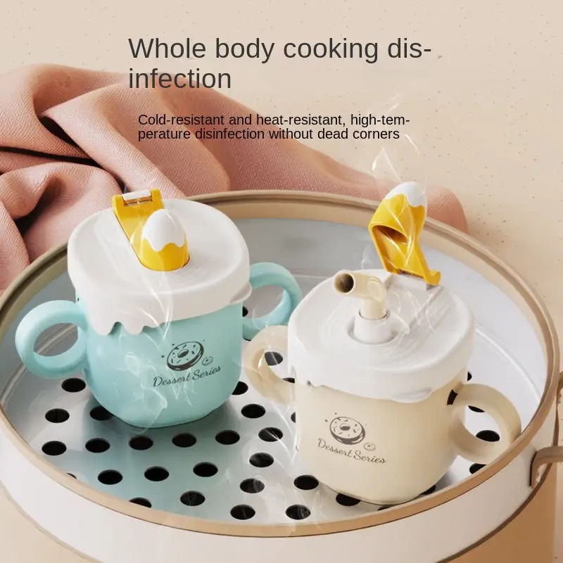 Thumbnail: 316 Stainless Steel Baby Milk Cup with Graduated Straw