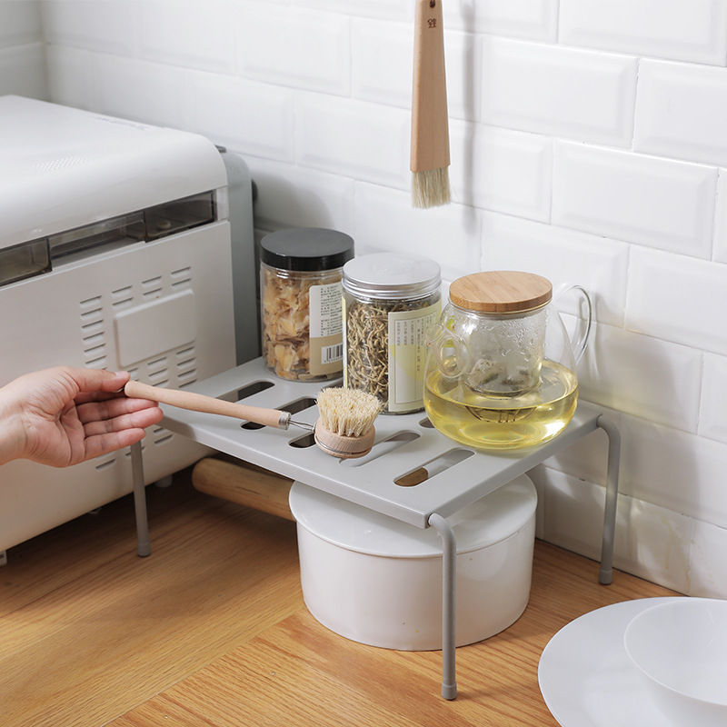 Thumbnail: LiGo Adjustable Storage Rack for Kitchen Organization