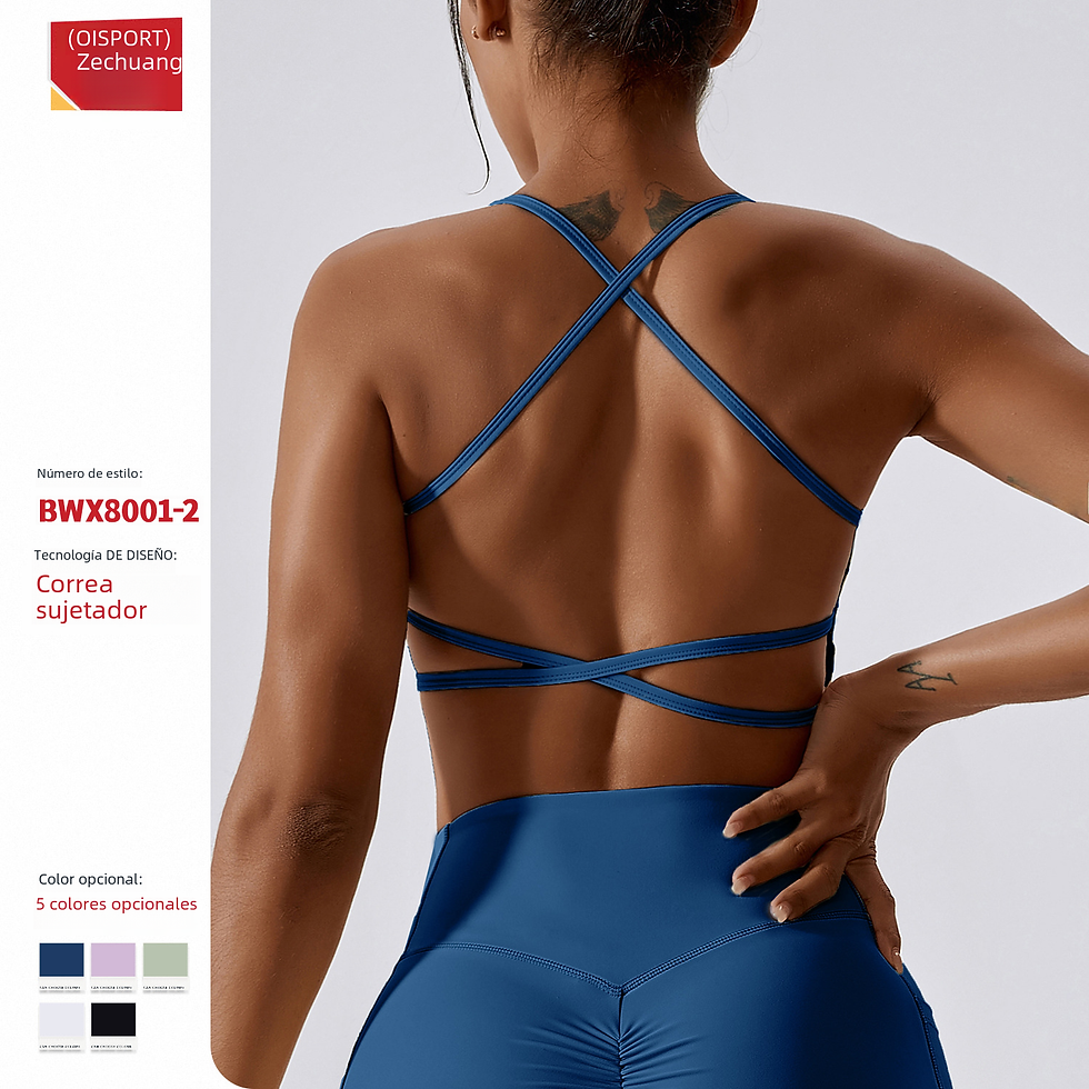 Thumbnail: Breathable Quick-Dry Women's Yoga Sports Bra (Model 8001)