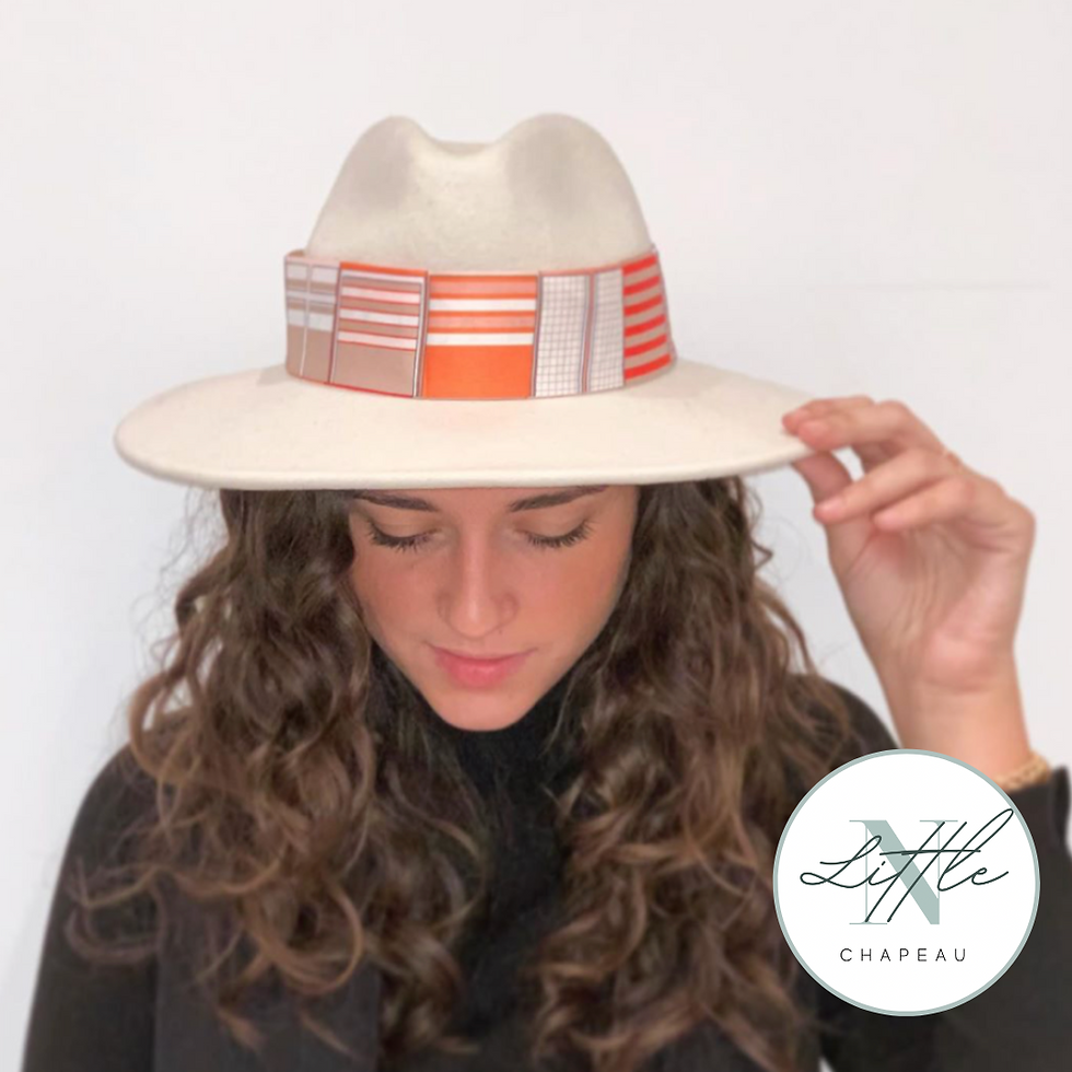 Miniature : Fedora laine - Blanc