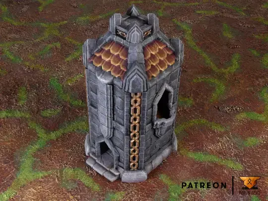 Zwergen-Siedlung / Zwergenturm/ Aos / RPG / DnD / Fantasy / Makers Anvil