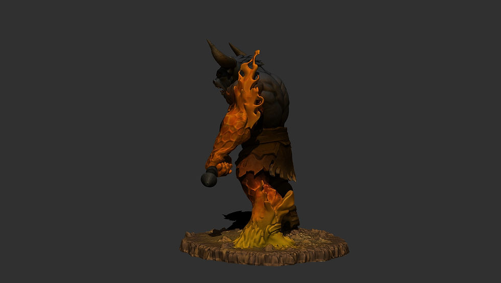 Thumbnail: Infernal Minotaur – Dual Pose 60 mm (Cavewolf DARK Edition)