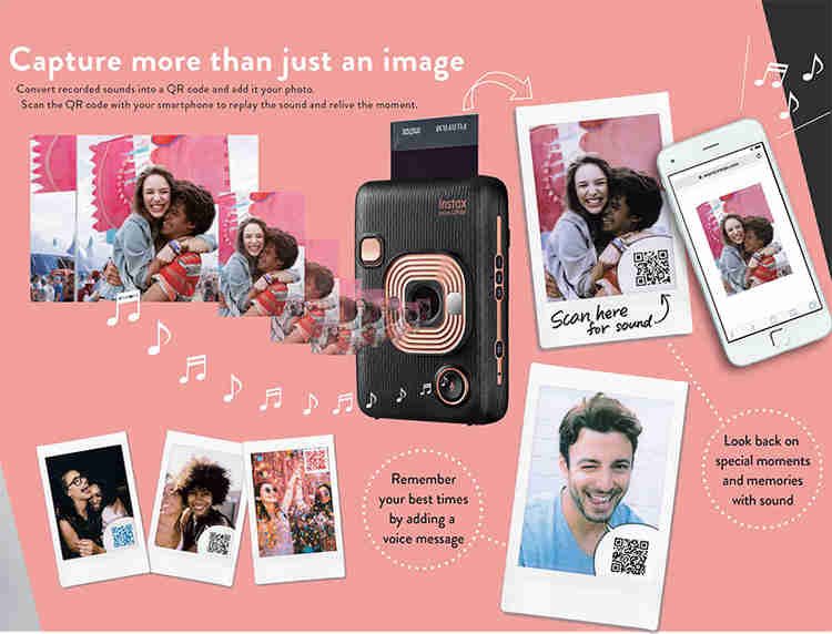 QR מצלמת מיני ליפליי יודעת להקליט קול על התמונה בעזרת 