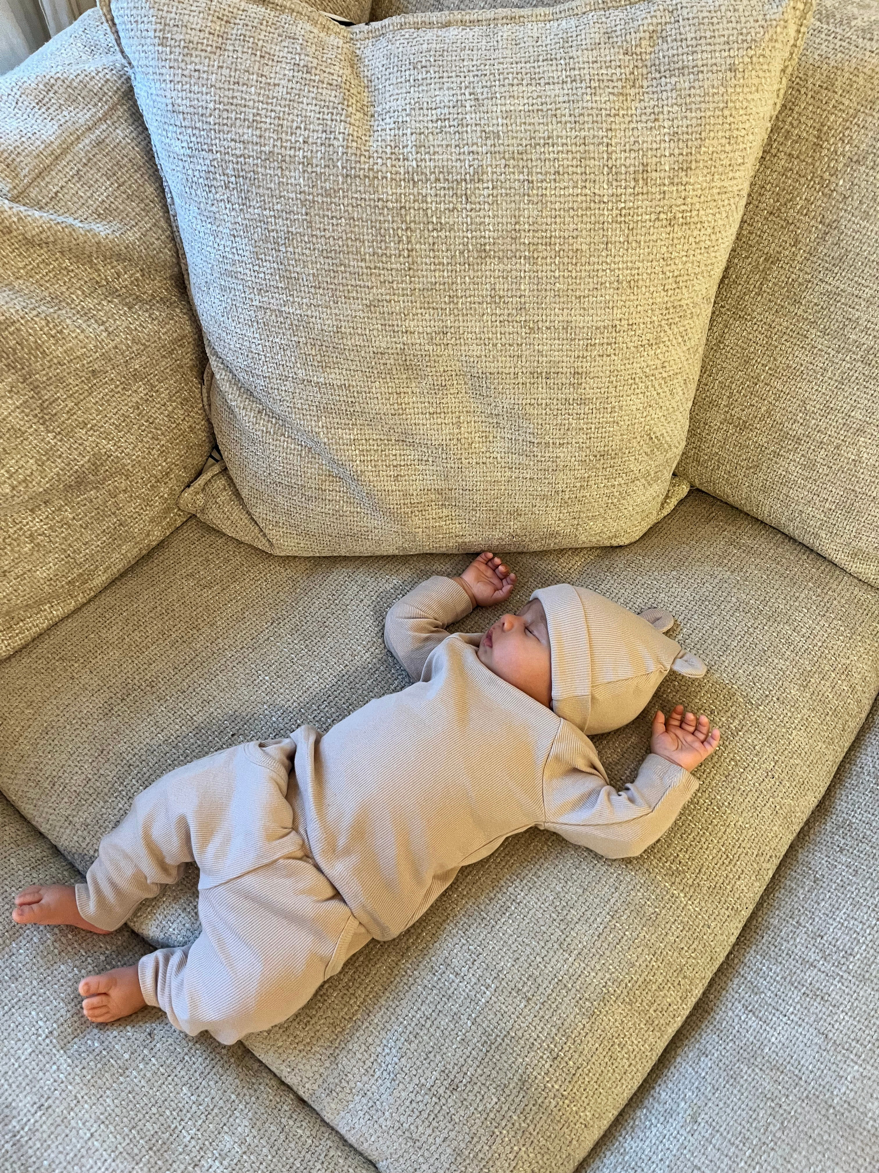 Fine Ribbed Organic Set | Oat