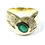 Miniature : Bague or émeraude diamants