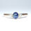 Miniature : Bague or saphir diamants