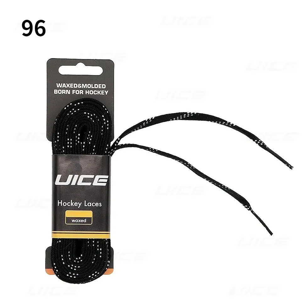 Thumbnail: UICE Ice Hockey Skate Laces 84-120in Dual Layer Braid Extra Reinforced Tips