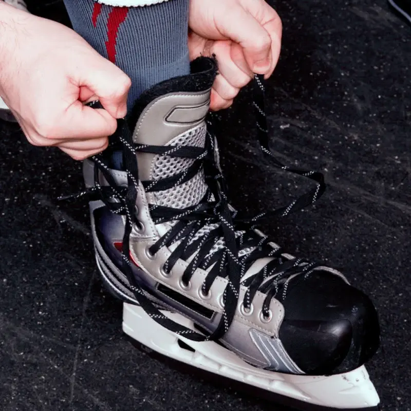Miniaturbild: UICE Ice Hockey Skate Laces 84-120in Dual Layer Braid Extra Reinforced Tips
