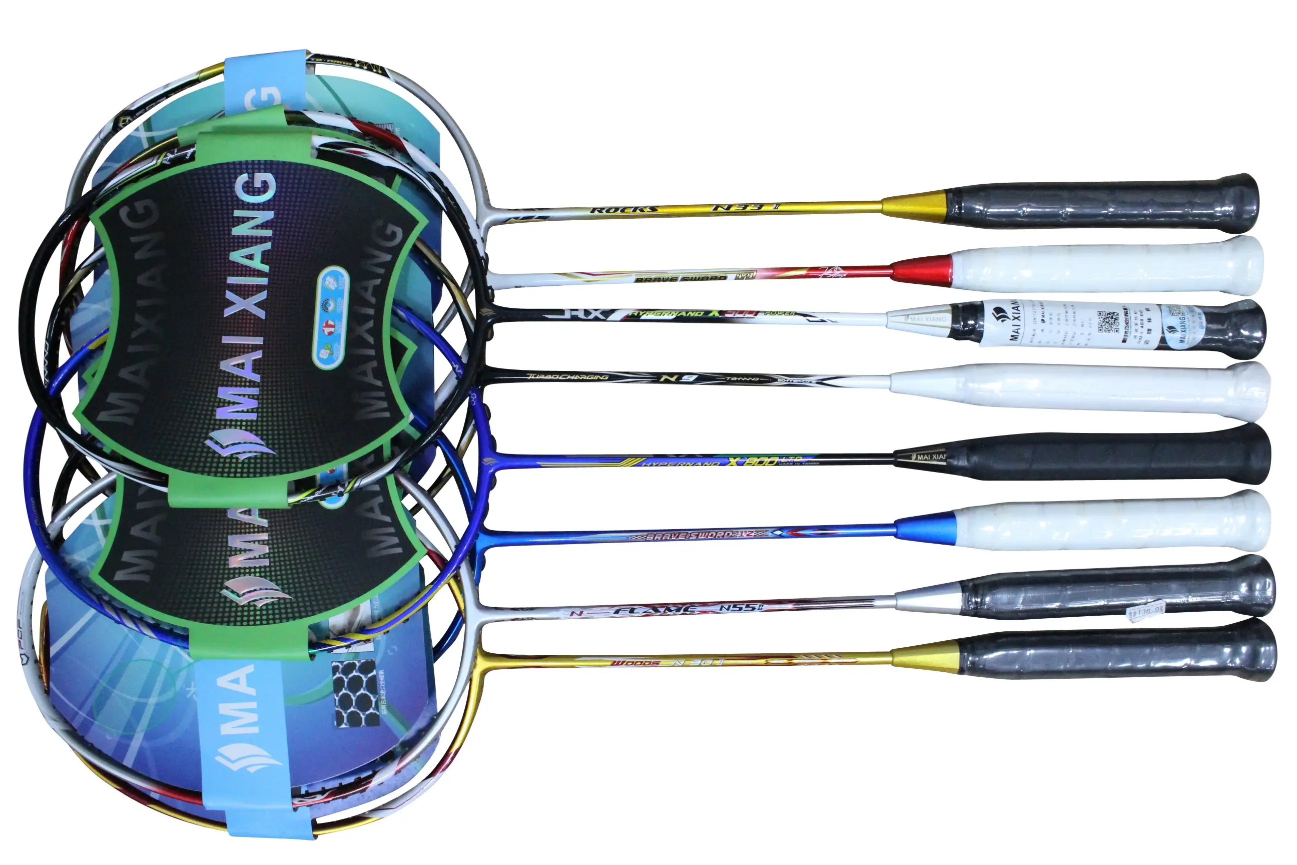 2 Pcs Carbon Fiber Bionic Shaft Technology Badminton Racket 28Lbs High-Quality