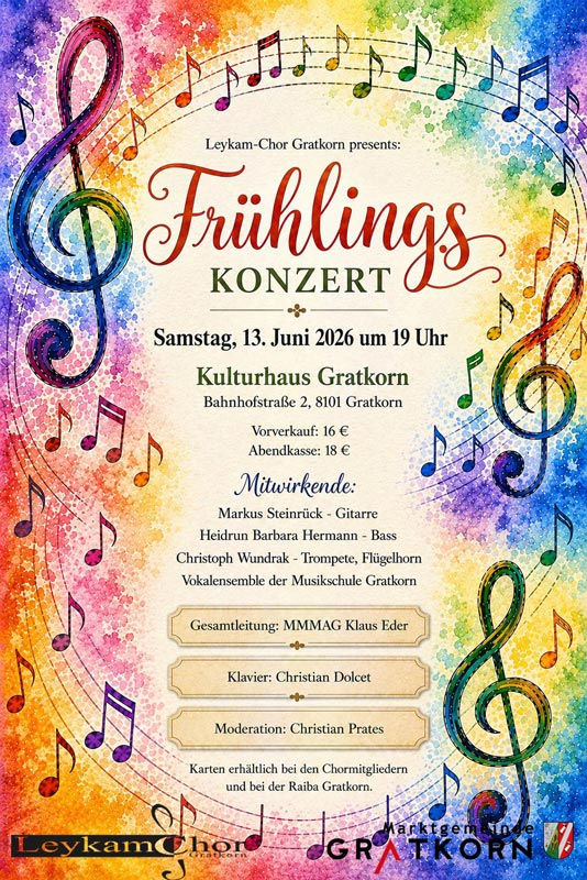 Frühlingskonzert Leykam Chor Gratkorn