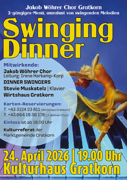 Vorschau: Swinging Dinner 2026 im Kulturhaus Gratkorn