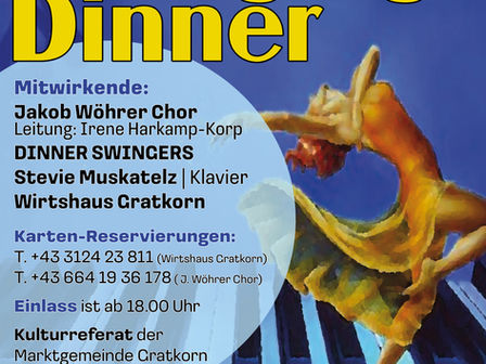 Vorschau: Swinging Dinner 2026 im Kulturhaus Gratkorn