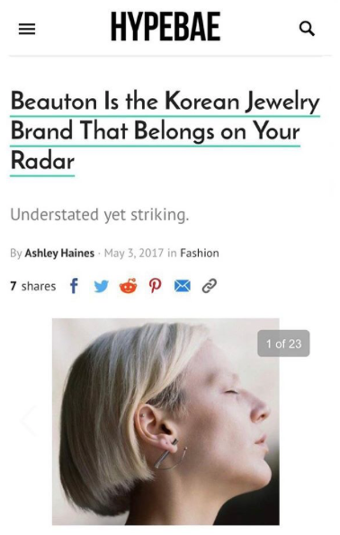 Beauton Is the Korean Jewelry Brand That Belongs on Your Radar @HYPEBAE @Machine-a