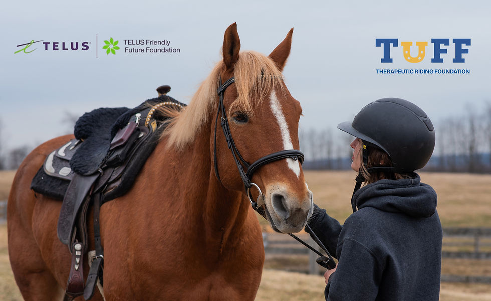 Telus Friendly Future Foundation and Tuff Therapeutic Riding Foundation