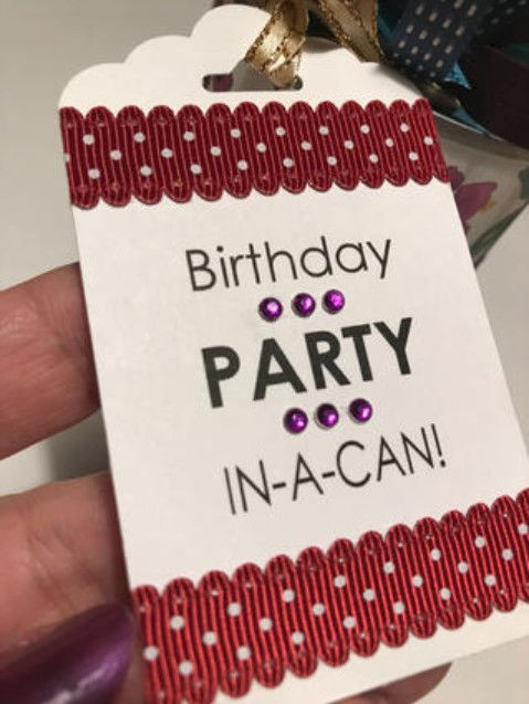 Tag for Birthday Party in-a-can / Gift-in-a-Can: Fill, Seal, & Tag It (Part 4) / www.HoneycombOasis.com