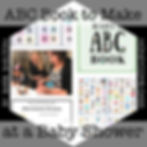 Hexagon pic for ABC Book to Make at a Baby Shower / www.HoneycombOasis.com
