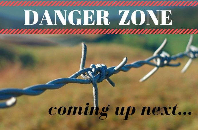 Danger Zone sign with barbed wire / "Was He a Good Cop?" ~ Eyewitnesses Share / HoneycombOasis.com