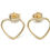 Thumbnail: Gold Heart studs 