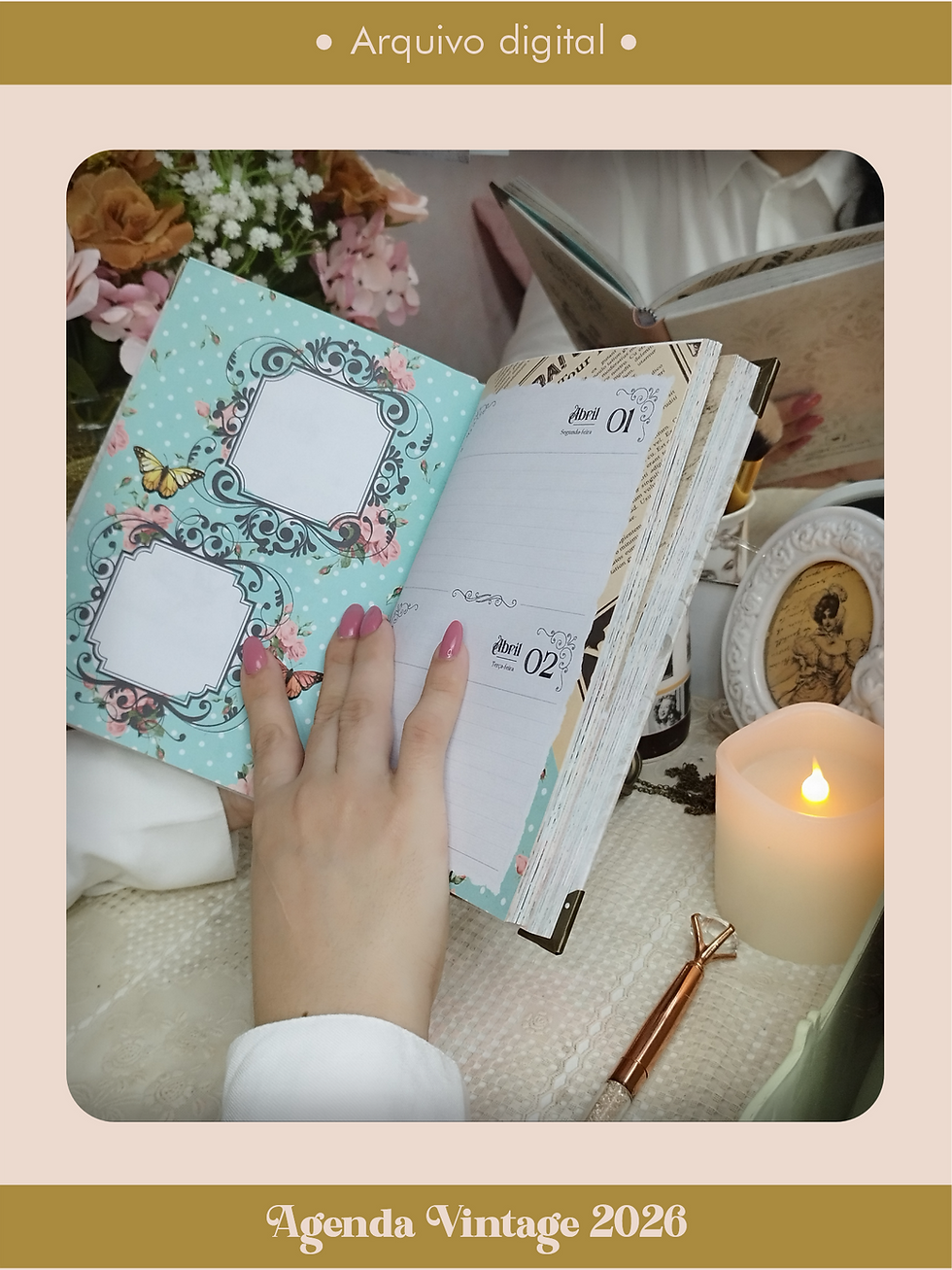 Miniatura: Agenda Vintage 2026 wireo (somente o miolo)
