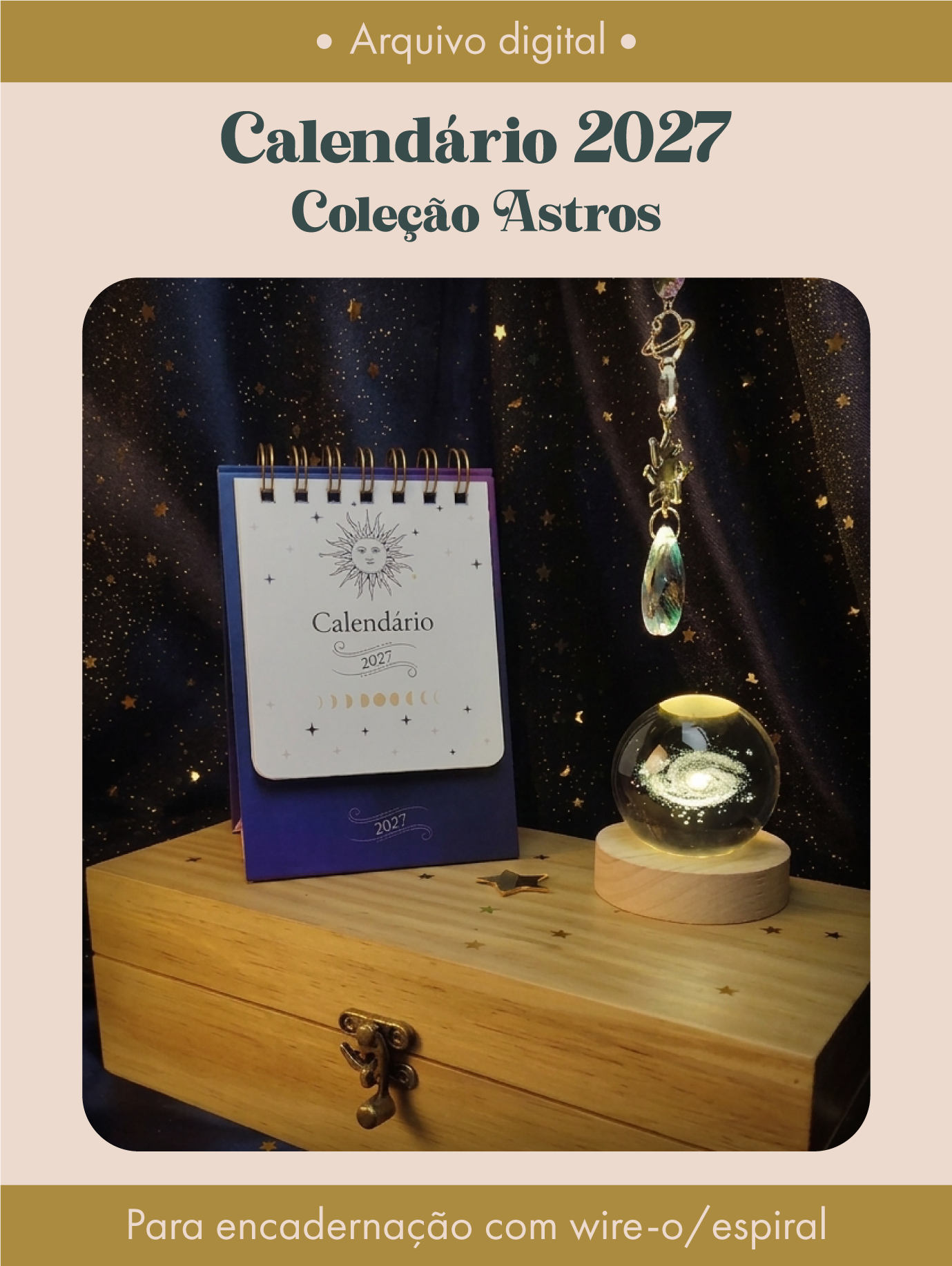 Calendário 2027 Coleção Astros