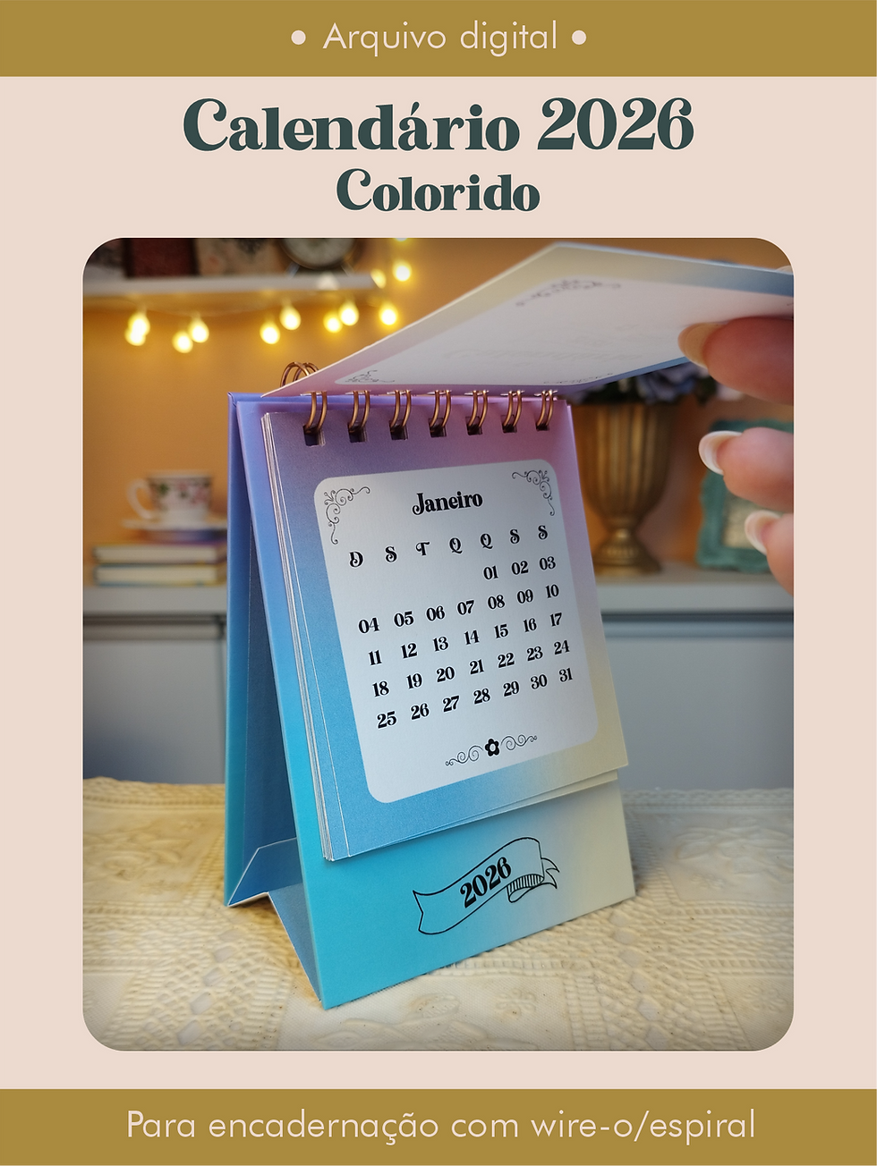 Miniatura: Calendário 2026 Colorido