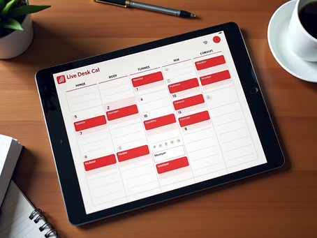 Effortlessly Manage Events with Live Desk Cal's Color-Coded System
