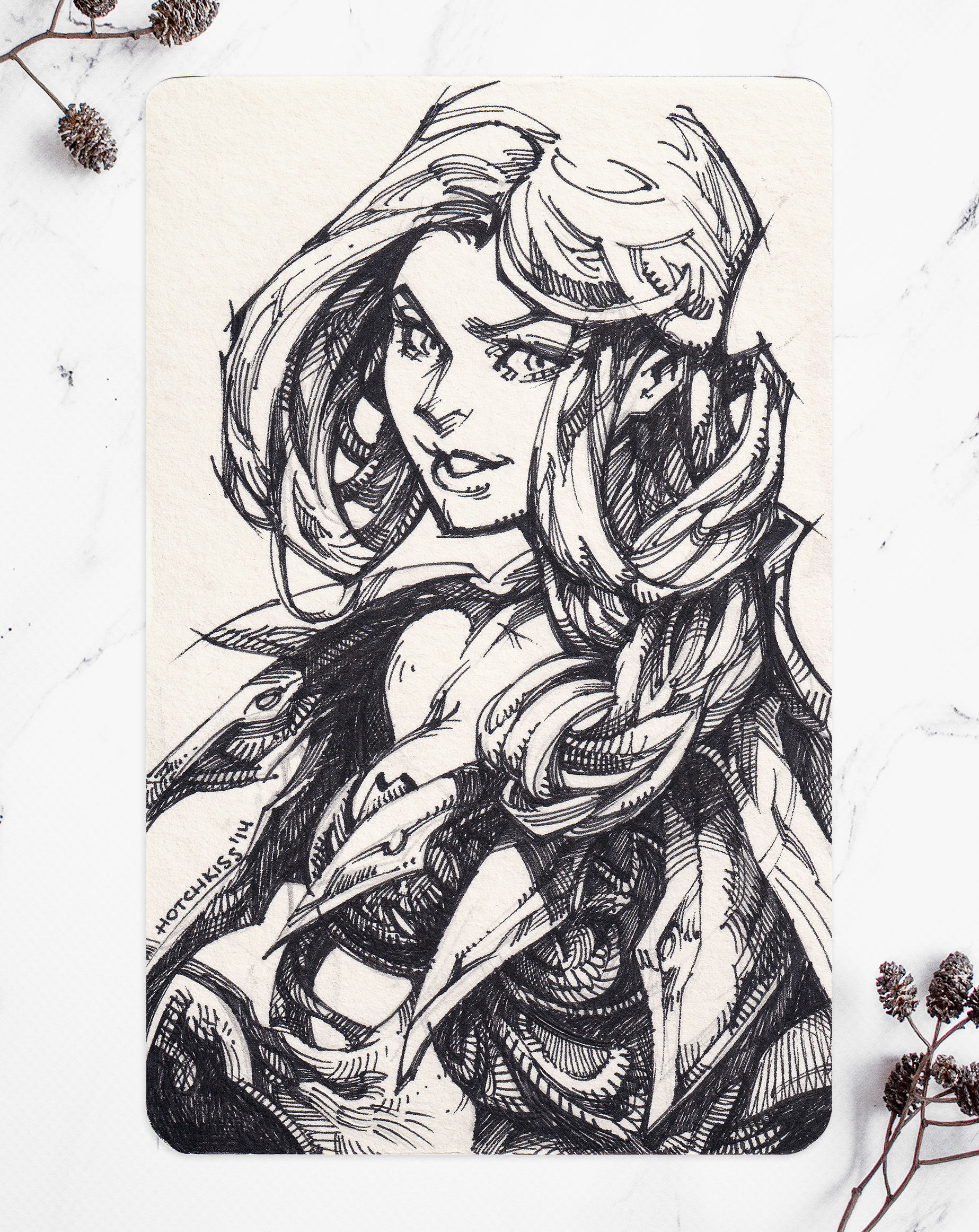 Girl | Original ink drawing