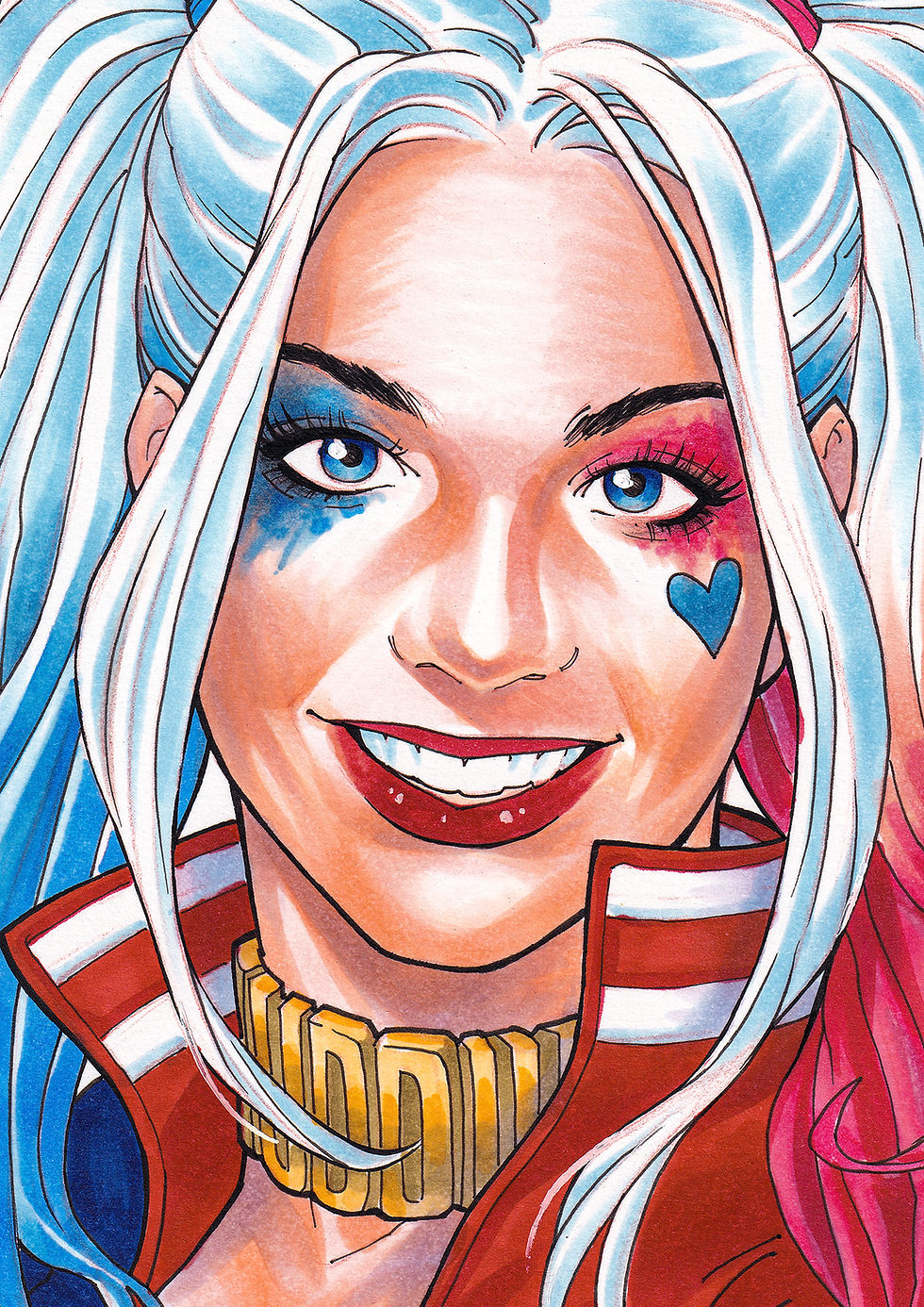 Thumbnail: Harley Quinn | Original copic drawing