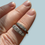 Thumbnail: Antique 18ct Gold Diamond Boat Ring