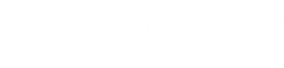 “Vikki Garby Real Estate logo featuring VG monogram, white design on transparent background, Orange County NY realtor branding”