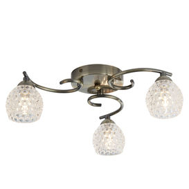 Searchlight Minnie 3 light antique brass