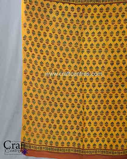 Thumbnail: silk ajrakh saree