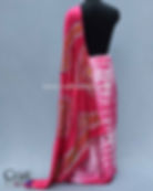 Hand painted Rogan Art Saree