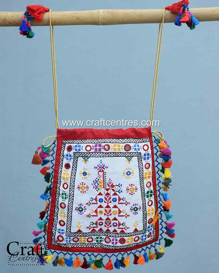 potli bag of soof embroidery