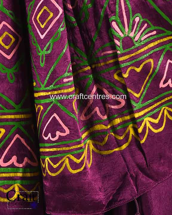 Thumbnail: Traditional Rogan Art saree