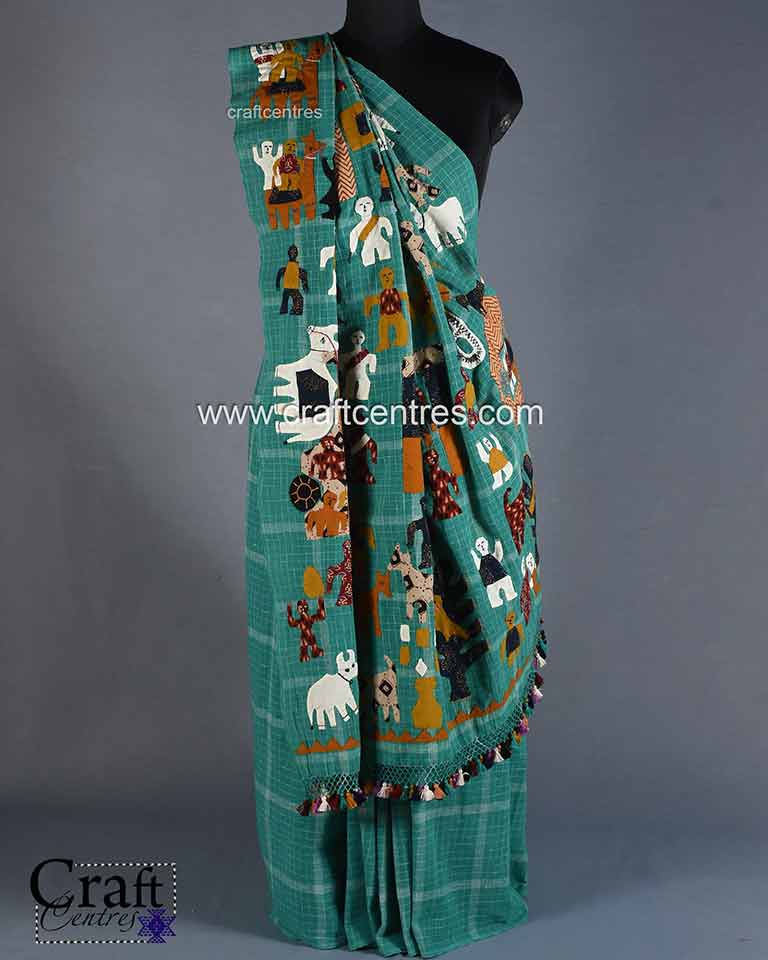 Thumbnail: Applique Work Saree Blouse
