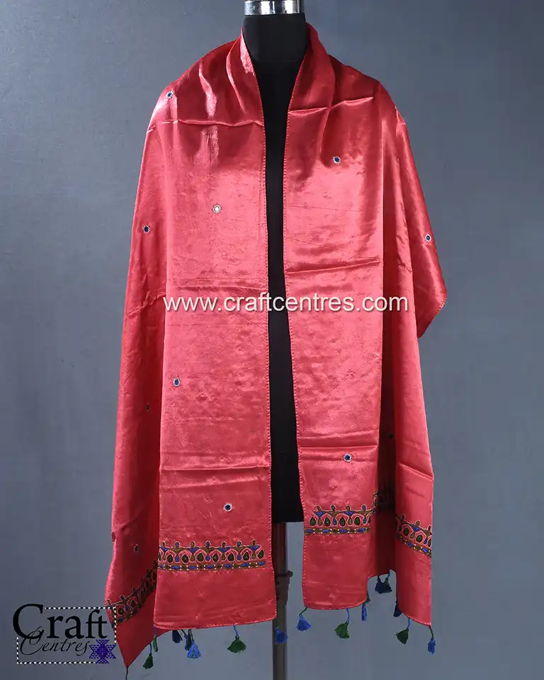 Thumbnail: Embroidery Silk Stoles Dupattas
