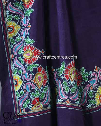 Thumbnail: hand embroidery silk saree