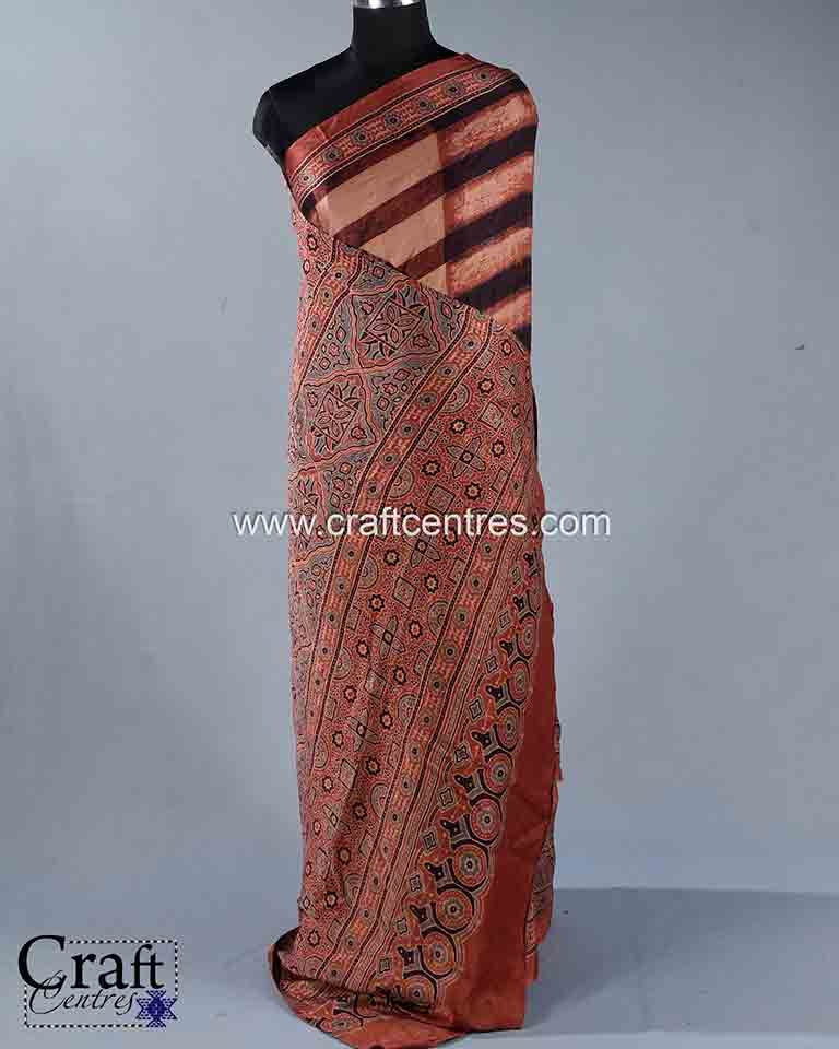 Thumbnail: Gajji Ajrakh Saree
