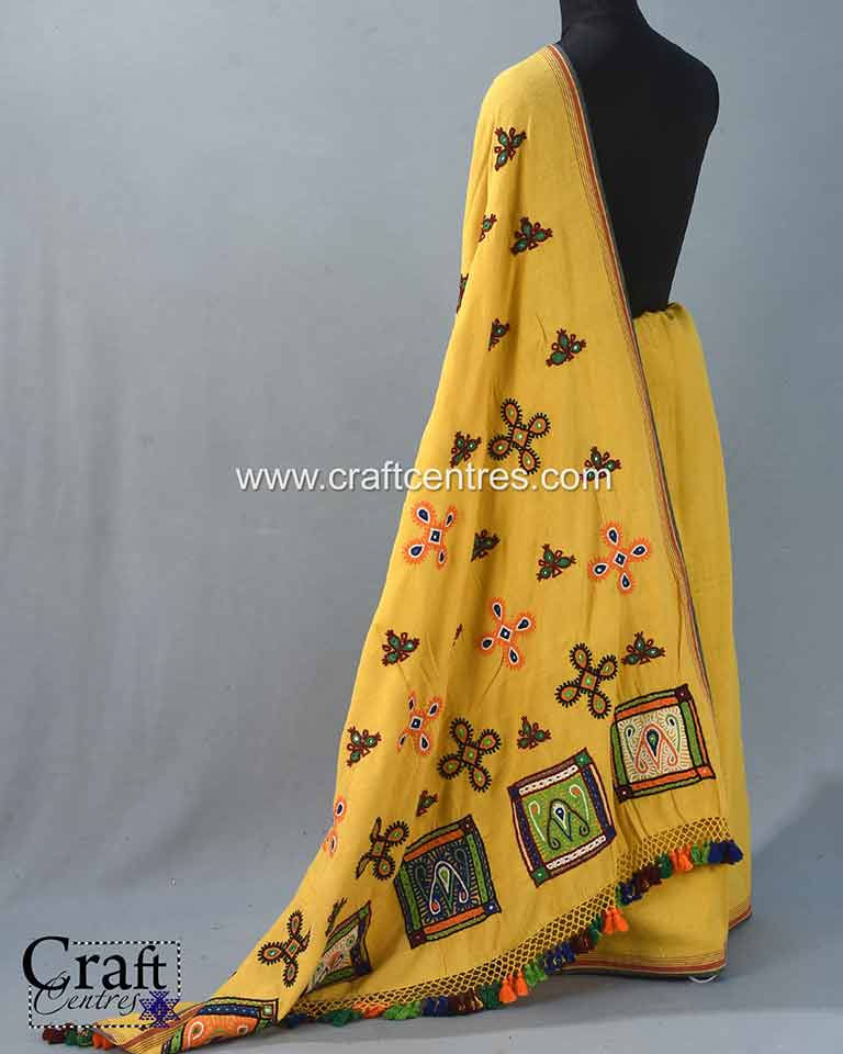 Dhebariya Rabari embroidery saree