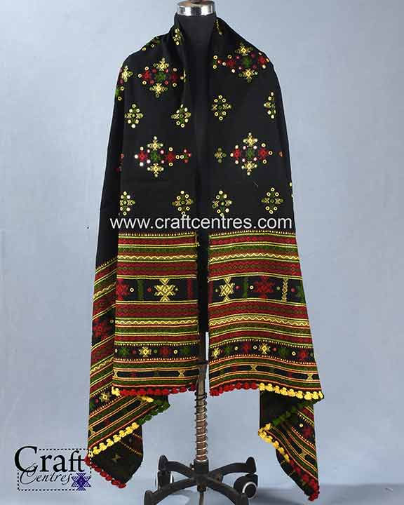 Thumbnail: bhujodi handloom shawl