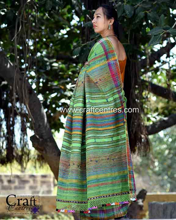 Thumbnail: Tussar Saree With Free blouse Piece