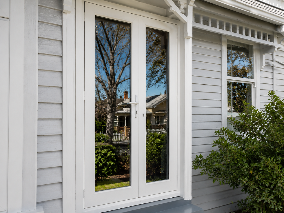 Villa white door detail 1