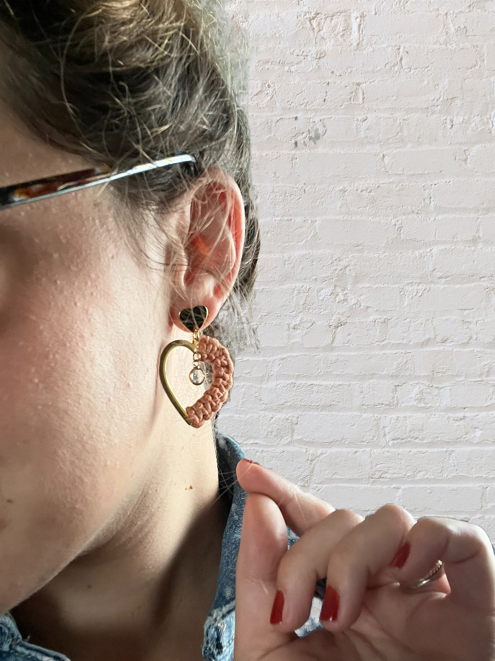 Miniature : CAMILLE Bordeaux - Boucles pendantes