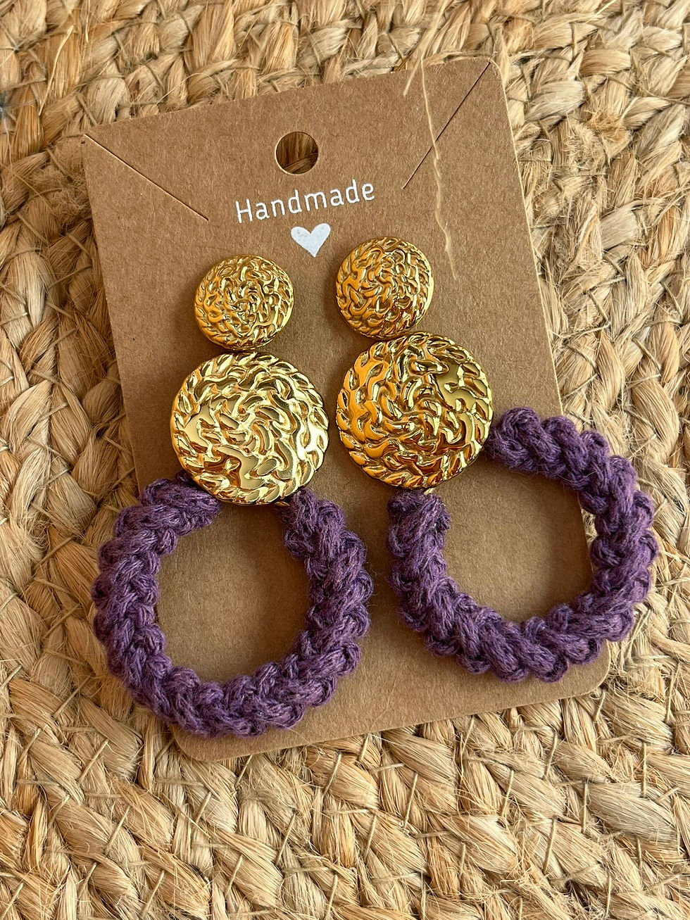 MIA Violette - Boucles pendantes