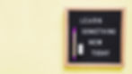 "Learn something new today" text on slate with a pink pen and eraser over a yellow background