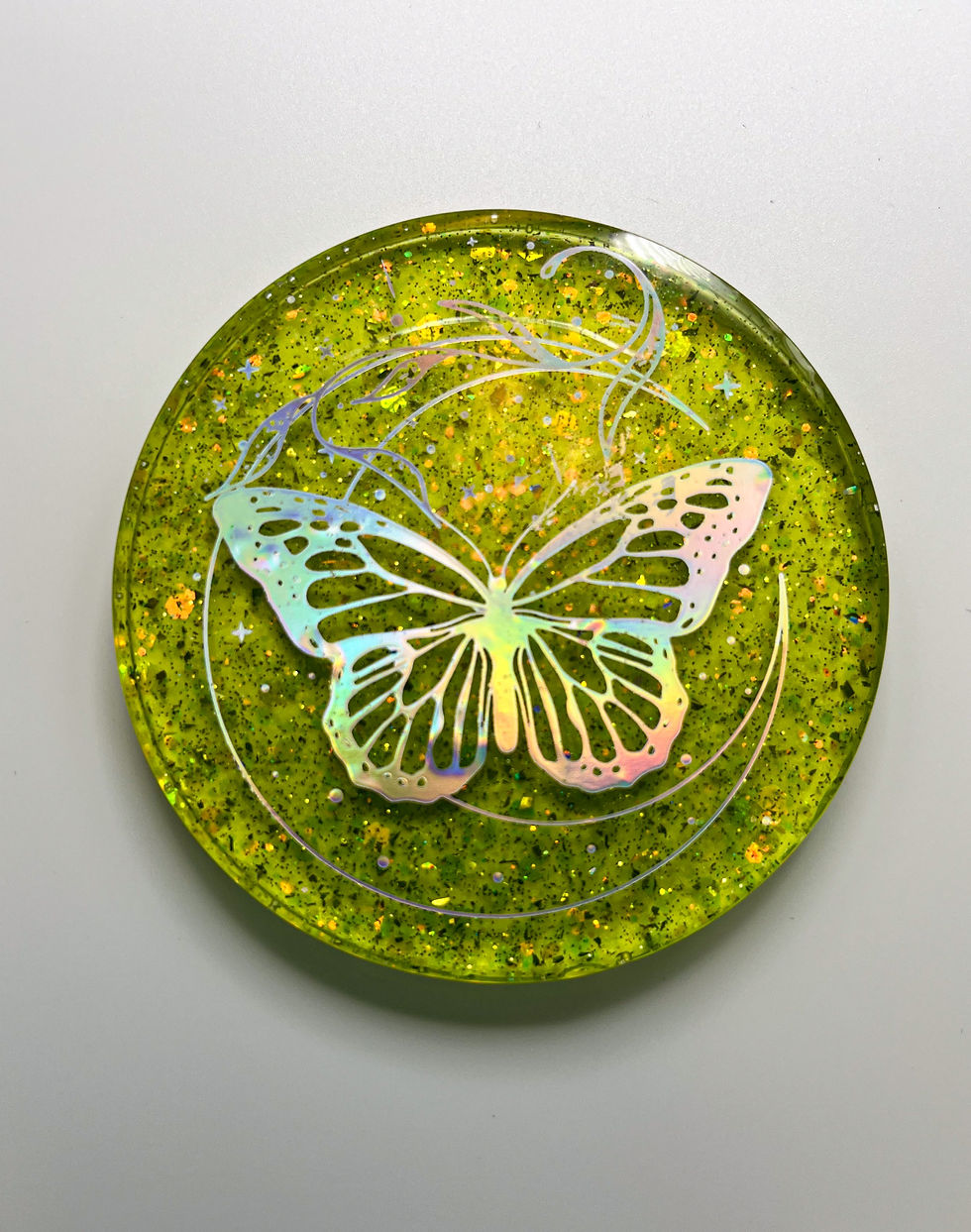 Holographic Butterfly Paperweight